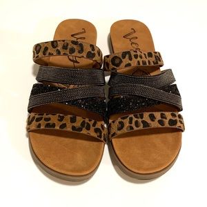 Very G Ginger-Leopard Sandals